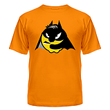 Літня футболка з нанесенням Бетмен — смайл 100% бавовна, фото 2