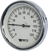 Термометр біметалічний аксіальний Watts F+R801 (Т 63/50 D-63mm 0-120°C L-50mm)