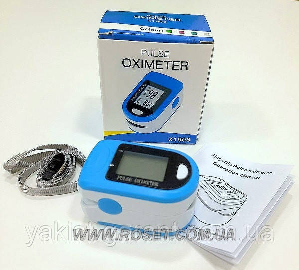 Пульсоксиметр Pulse Oximeter Х1906 (пульсометр, оксиметром), фото 1