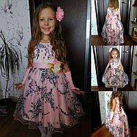 Дитяча сукня видовжене ззаду на зростання 110-146