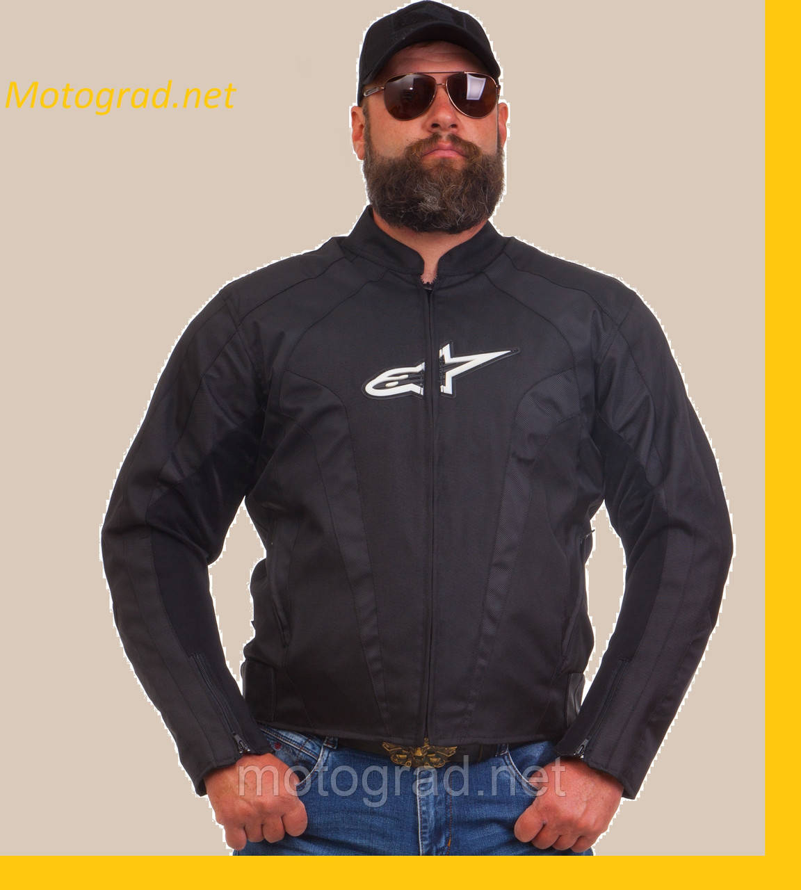 Мото куртка текстиль Альпинстар чорна XL (50-52), фото 1