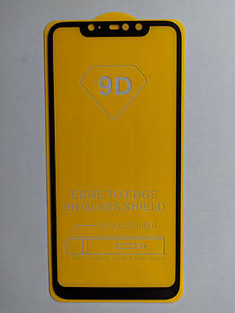 Скло Full Glue для Xiaomi Redmi Note 6 Pro з рамкою Чорний 1715P