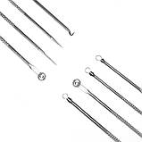 Набір 4шт інструменти для очищення обличчя Ложечка уно від вугрів прищів Сталекс, фото 2