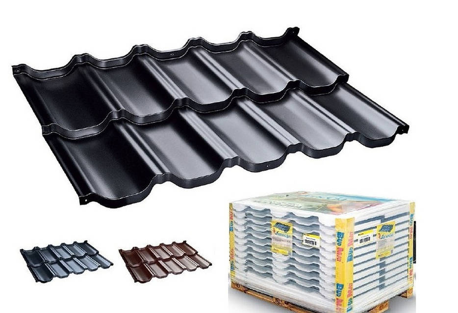 Модульна черепиця Venecja Венеція X-matt 0.5 мм Колір No 384