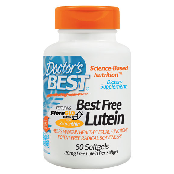 Лютеїн для очей, зеаксантину, Doctor's Best, 20 мг, 60 капсул. Вітаміни для очей
