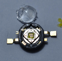 Чорний світлодіод 3 ватіва 5000K 1000mA 270LM 3.0-3.6V Світлодіод 3W Led 3W