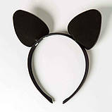 Обідок з вушками для рольових ігор «Гарлива Кішечка», Black, фото 3