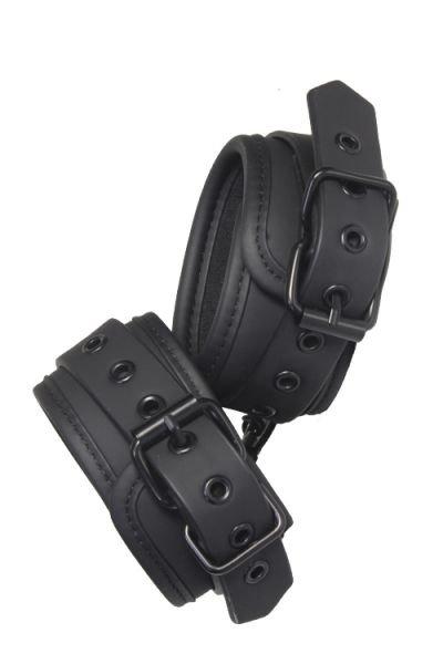 Шкіряні наручники ремінцями BLAZE ANKLE CUFF BLACK