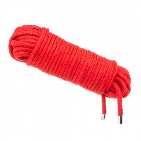 Червона Мотузка шибарі для зв'язування та бондажу бдсм LOVE ROPE Red , 20 м