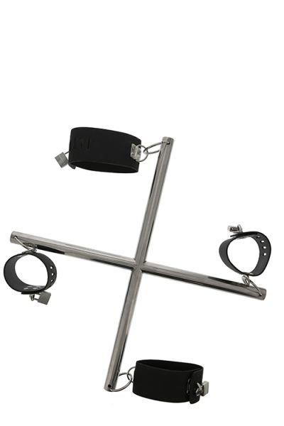 Хрестовина БДСМ для з'єднання наручників рук і ніг BLAZE HOG TIE CROSS BAR