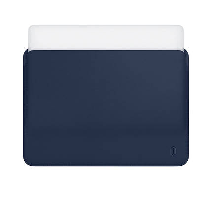 Чехол WIWU Skin Pro Leather Sleeve for MacBook Air 13 Navy Blue, фото 2