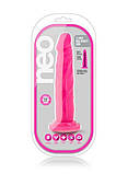 Рожевий фалоімітатор на присосці NEO 7.5INCH DUAL DENSITY COCK NEON PINK 17см на 4см, фото 3