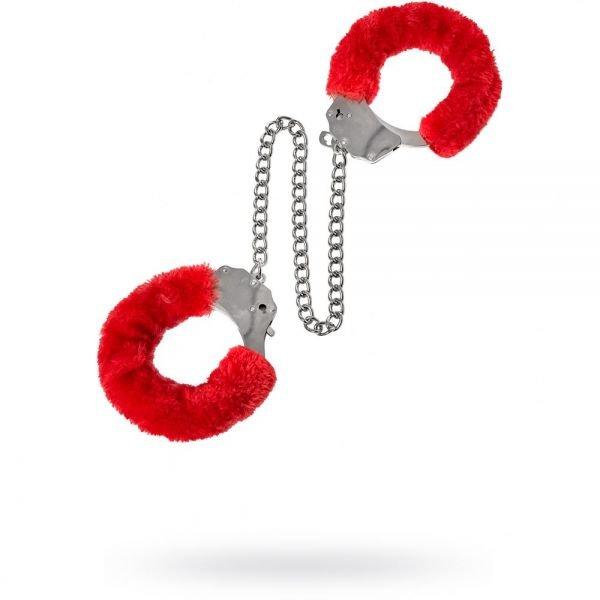 Наручники для дорослих ігор БДСМ Metal Ankle Cuffs , Red