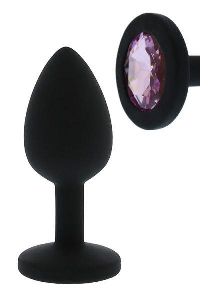 Анальний затор ALL TIME FAVORITES SILICONE DIAMOND PLUG, фото 1