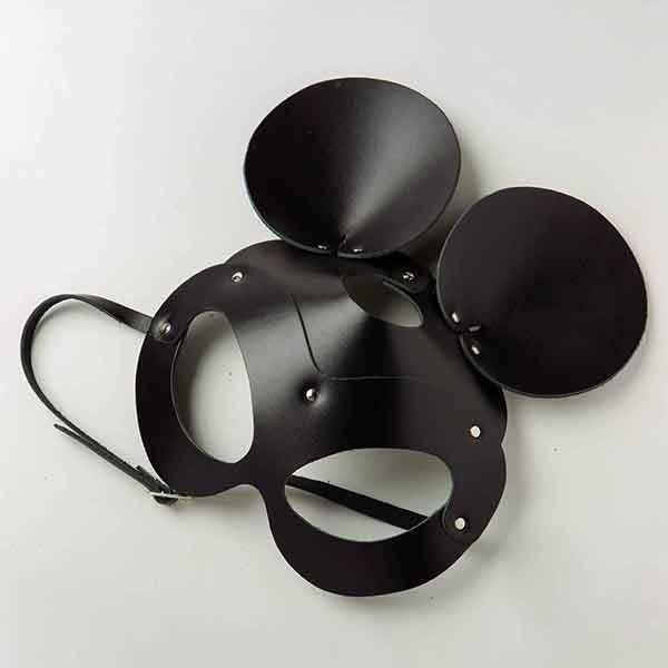 Маска на очі для сексу Mickey Mouse Leather, Black