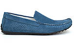 Літні сині замшеві мокасини взуття великих розмірів чоловіча Rosso Avangard BS SE Alberto Blu Lagoon Perf, фото 2