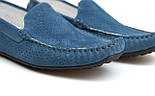 Літні сині замшеві мокасини взуття великих розмірів чоловіча Rosso Avangard BS SE Alberto Blu Lagoon Perf, фото 6