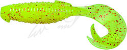 Силикон Keitech Flapper Grub 4" (7 шт/упак) #01 chartreuse red flake