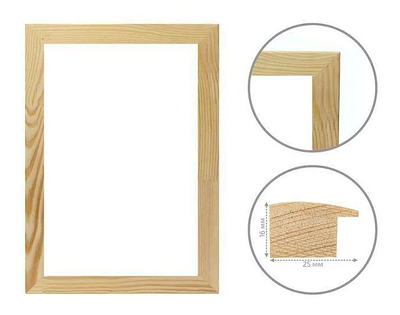 Багетна рама (16x25) мм для картини 30x30 см