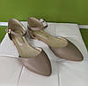 STTOPA Розміри 42-28 см. Балетки великих розмірів із натуральної шкіри. 163-4144 Бежеві, фото 2