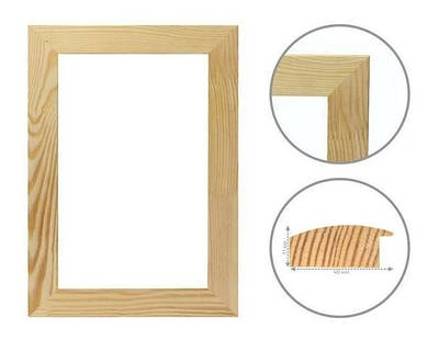 Багетна рама клеєна (17х40) мм для картины 40x40 см