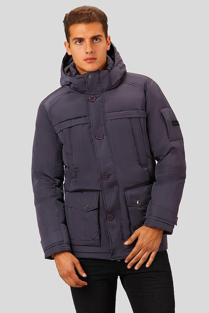 Легкий Короткий Мужской Пуховик Finn Flare A18-21002-202 с Капюшоном ...