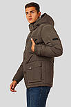 Чоловічий пуховик Finn Flare A18-21002-905 темно-зелений 3XL, фото 4