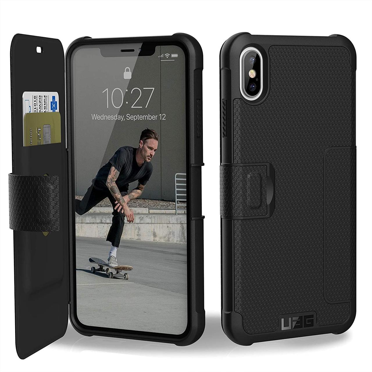 Чехол-книжка Urban Armor Gear для iPhone XS Max (6.5") METROPOLiS, Black (111106114040)