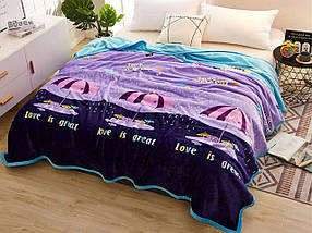 Плед з мікрофібри Велсофт Парасольки 160х210 см