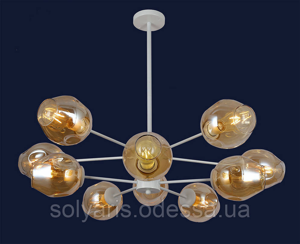 Люстра лофт молекула 7526035-10 WH+BR