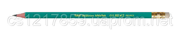 Олівець графітовий BIC Evolution Eco 655HB з гумкою