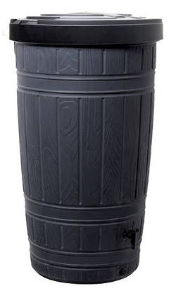 Ємність для збору дощової води Prosperplast Woodcan, 265 л чорна, фото 3