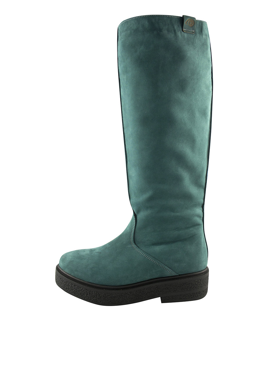 Чоботи жіночі зимові зелені натуральний нубук Україна Kasandra — розмір 36 (23 см) (модель: Kas373Ngreen), фото 1