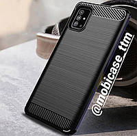 Чехол Ipaky Carbon для телефона Samsung Galaxy A22 SM-А225F защита на самсунг гелекси А22 бампер протиударный
