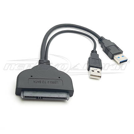 Кабель USB 3.0 to SATA з дод. живленням, фото 1