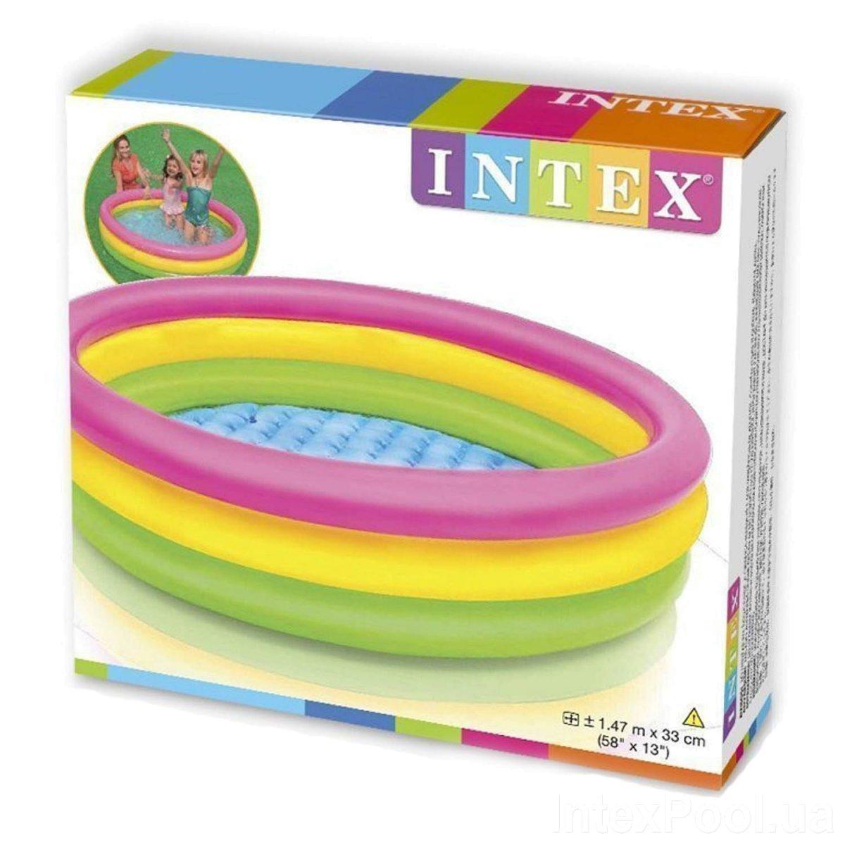 Дитячий надувний басейн «Веселка» ТМ Intex арт. 57422