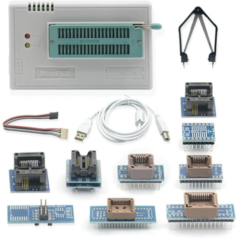 MiniPro TL866II Plus USB програматор + 9 адаптерів