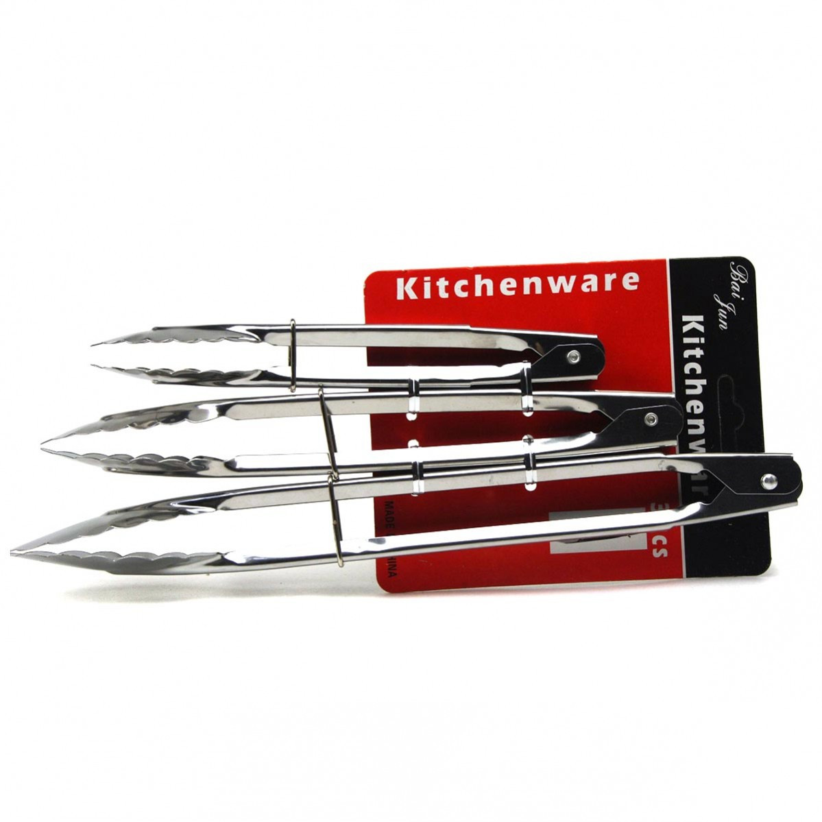 Щипці кухонні Kitchenware металеві 3шт в наборі