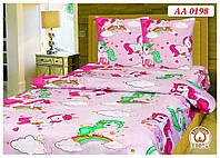 Комплект підліткового постільної білизни Єдиноріг , Бязь Люкс, Тиротекс, рожевий