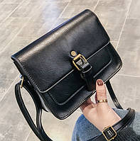 Жіноча сумка через плече чорного кольору, жіноча сумочка клатч