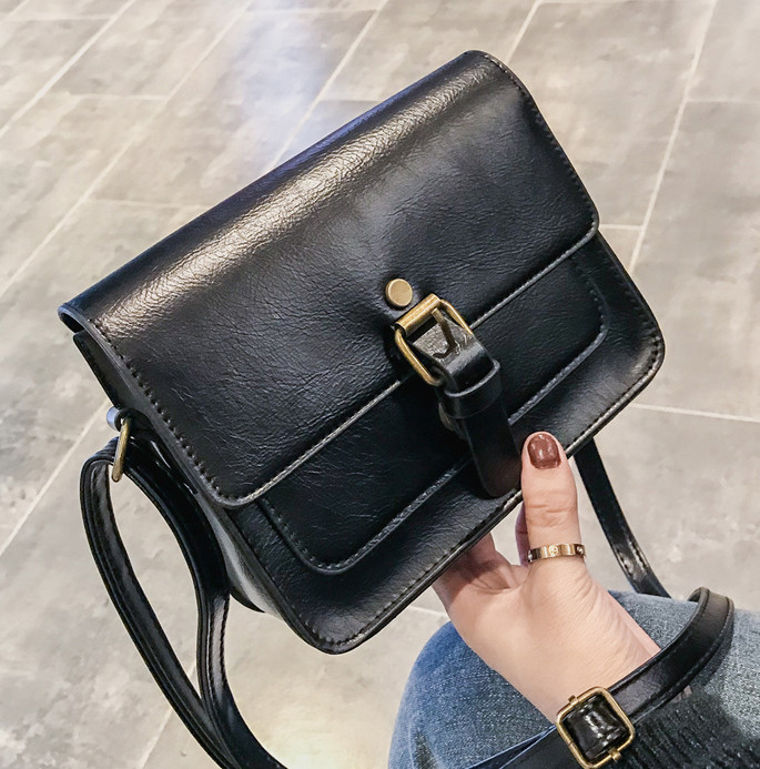Жіноча сумка через плече чорного кольору, жіноча сумочка клатч, фото 1