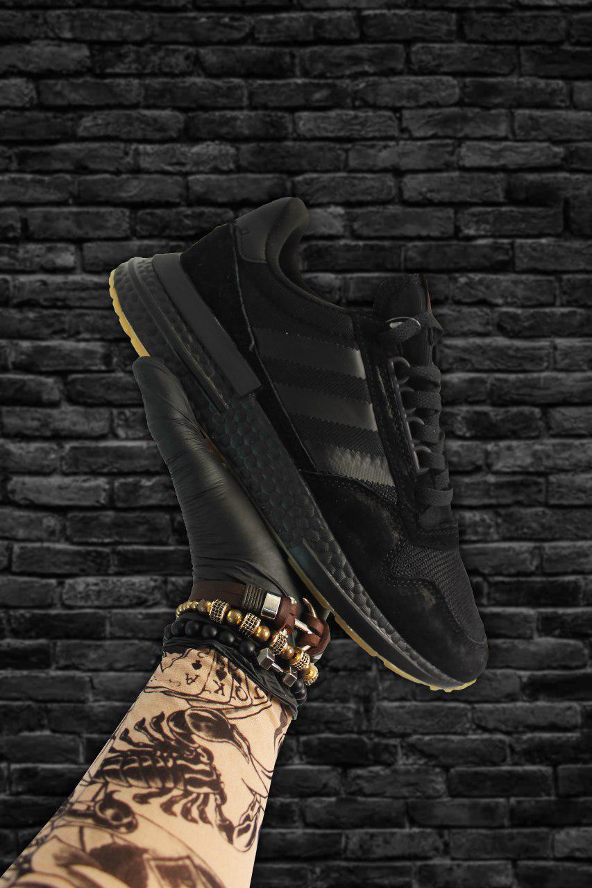 Чоловічі кросівки Adidas ZX 500 RM Black, чоловічі кросівки адідас х 500, фото 1