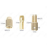 Патрон цанговий на вал 3 мм із набором цанг 10 шт., фото 2