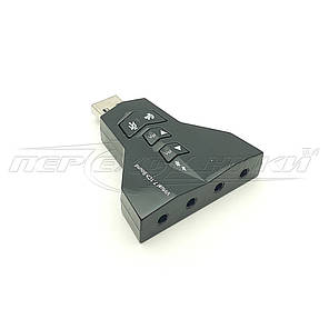Адаптер Звукова карта USB 3D Sound 7.1, фото 3