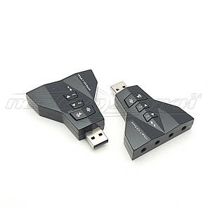 Адаптер Звукова карта USB 3D Sound 7.1, фото 4