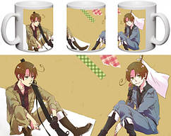 Кухоль Hetalia- Італія Романо, Венеціано HT128