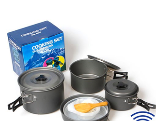 Набір посуду туристичний Cooking Set SY-500 до 3 осіб