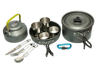 Набір посуду CAMPSOR 422 туристичний набір з анодованого алюмінію