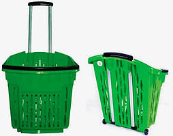 Кошик на колесах із висувною ручкою, 38 л