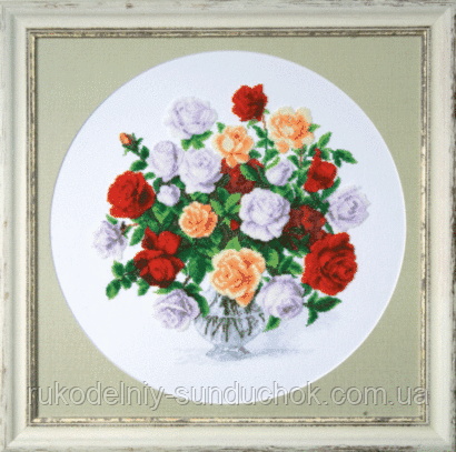 Набір для вишивки хрестиком Чарівна Мить М-165 "Троянди", фото 1